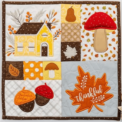 Kimberbell Mini Quilt Kit September Fabric Only