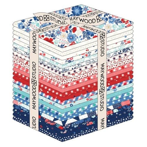 Star-Spangled Beauty Designer: Kimberbell Fat Quarter Bundle (24 pcs)