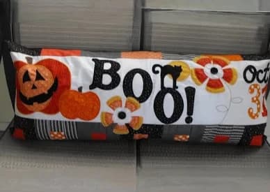 Halloween Boo Bench Pillow — image 2