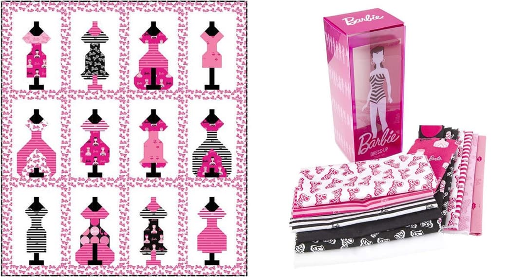 Licensed Barbie the Dress Up Quilt Kit KTB-16821