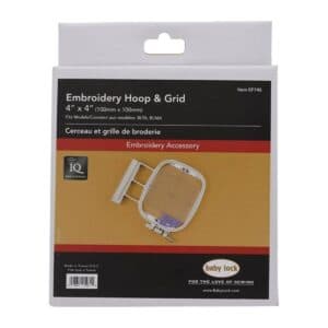 Baby Lock IQ Intuition Positioning Embroidery Hoop and Grid 4"x4" — image 1