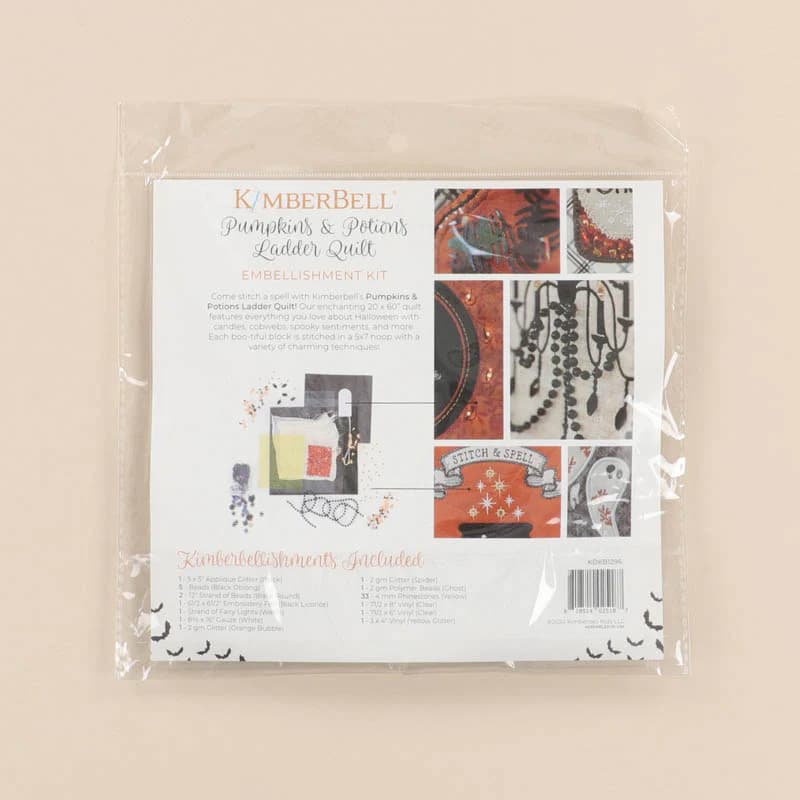 Kimberbell Pumpkins & Potions Ladder Quilt Fabric and Embellishment Kit — image 3