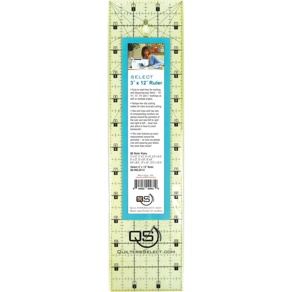 Quilter's Select - Non-Slip Ruler 3in x 12in — image 2