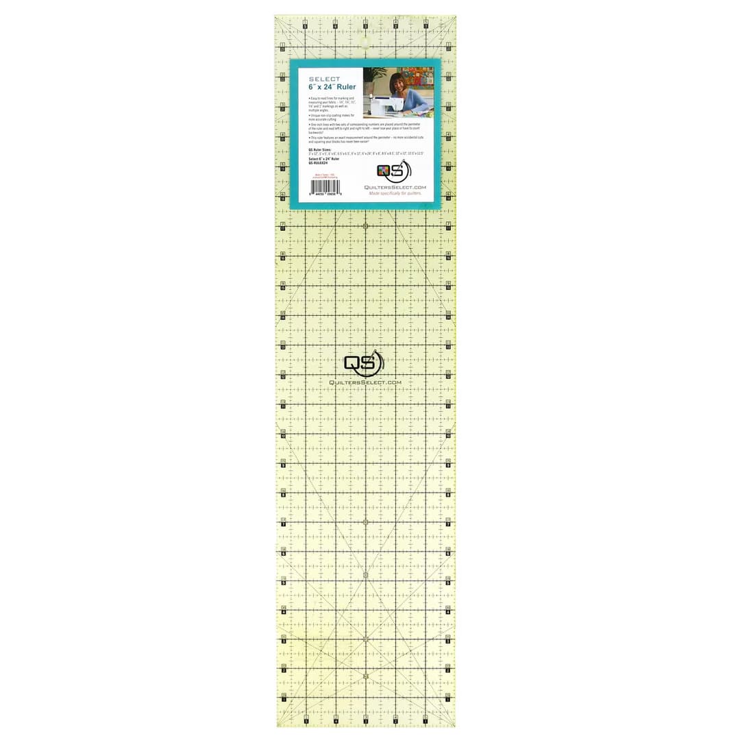 Quilter's Select - Non-Slip Ruler 6in x 24in