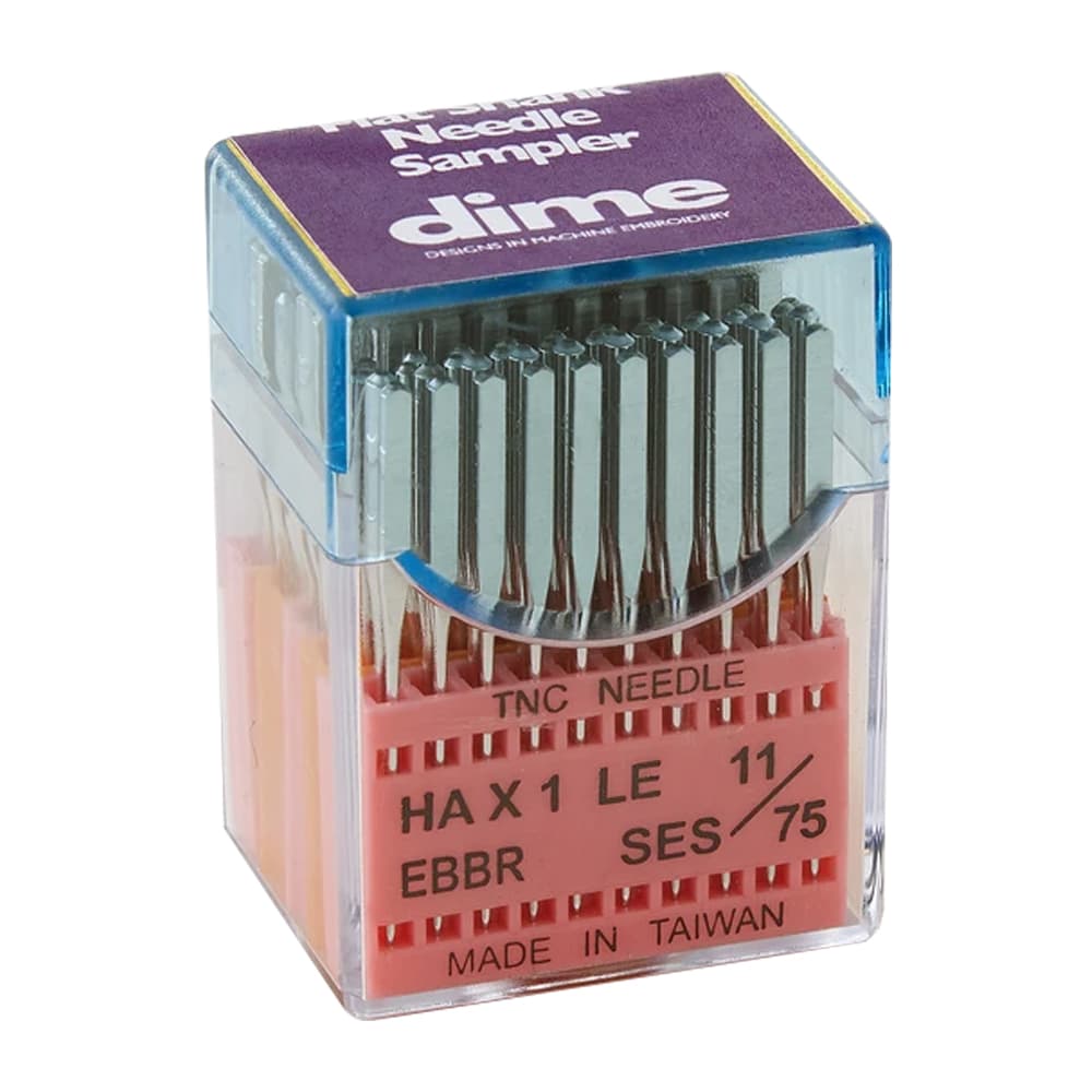 DIME Flat Shank Sharp 100 Embroidery Needles by Triumph