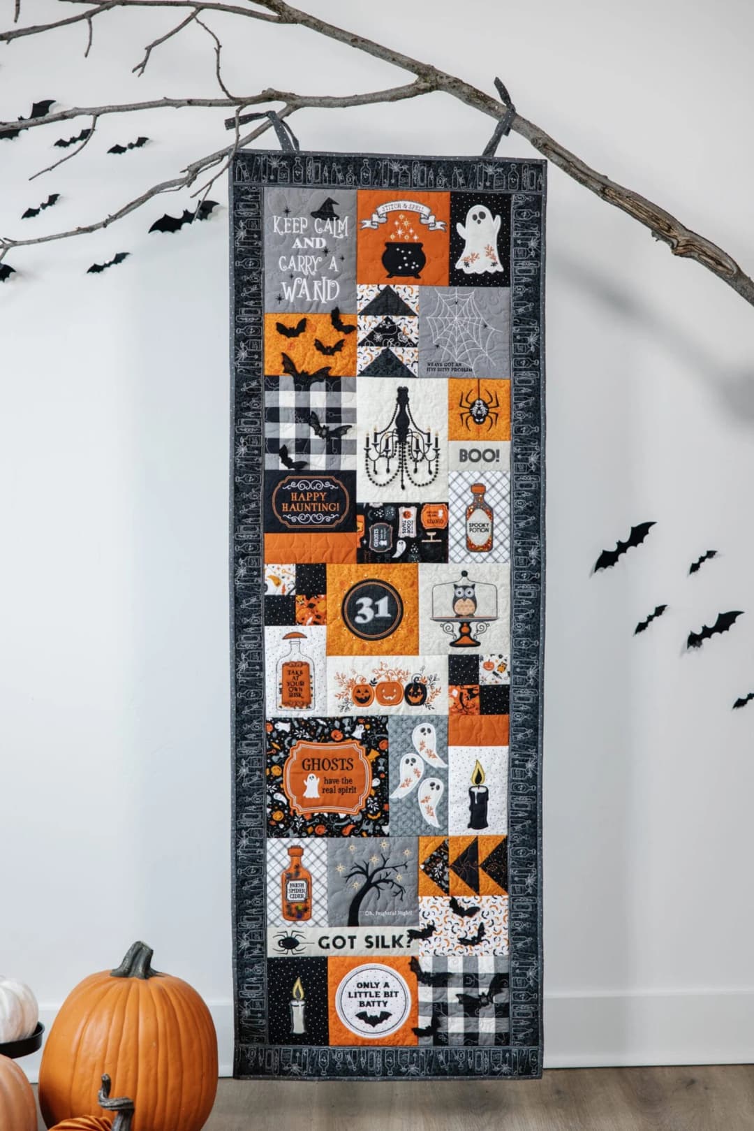 Kimberbell Pumpkins & Potions Ladder Quilt Fabric Kit