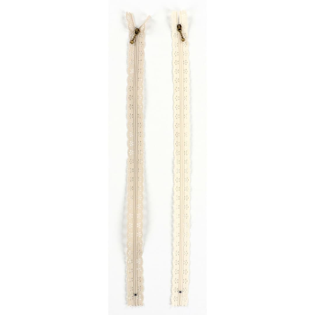 Kimberbell Lace Zippers Cream and Pebble Pre-Order