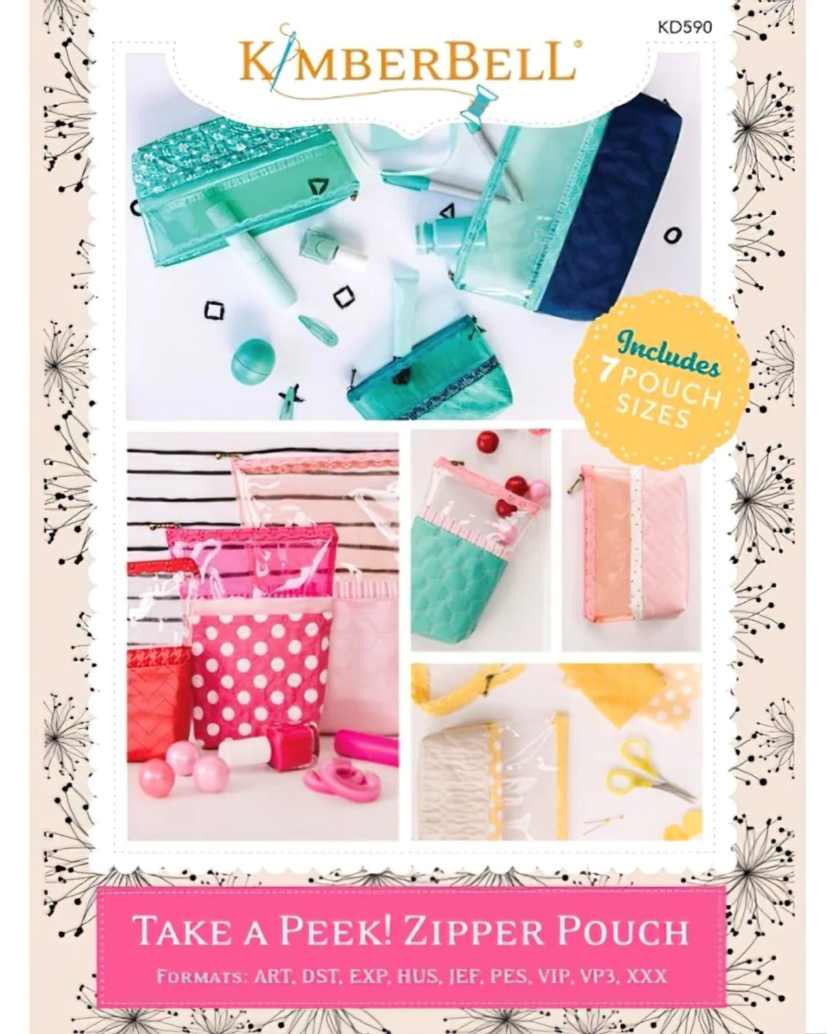 Kimberbell Designs Take A Peek Zipper Pouch — image 1