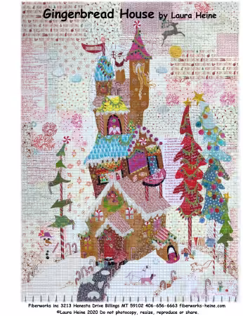 Gingerbread House Collage Pattern by Laura Heine — image 2
