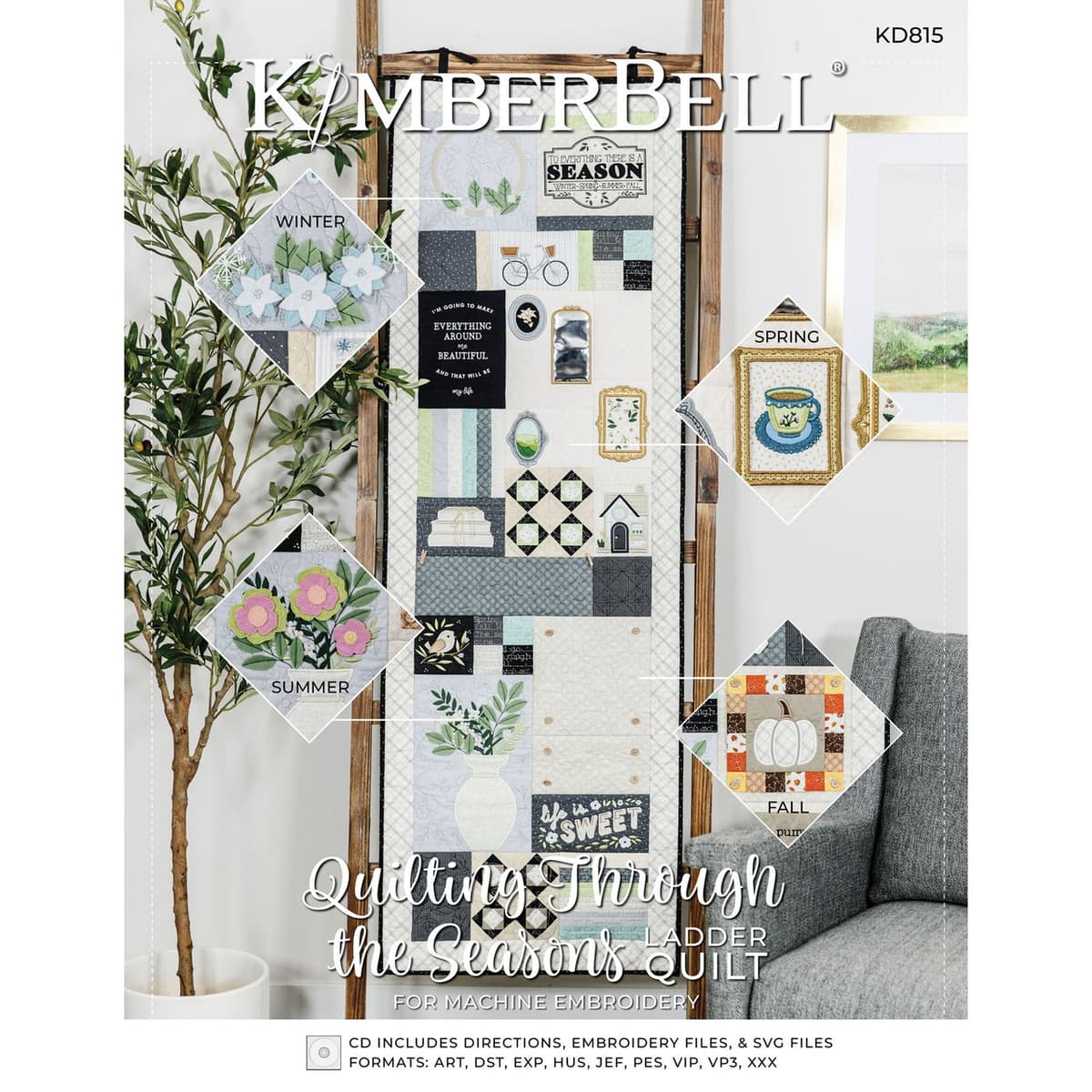 Kimberbell Designs Quilting Through The Seasons Embroidery Version — image 1