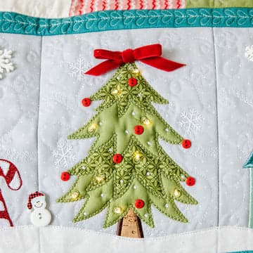 Candy Cane Lane Bench Pillow Fabric Kit — image 7