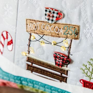 Candy Cane Lane Bench Pillow Fabric Kit — image 9