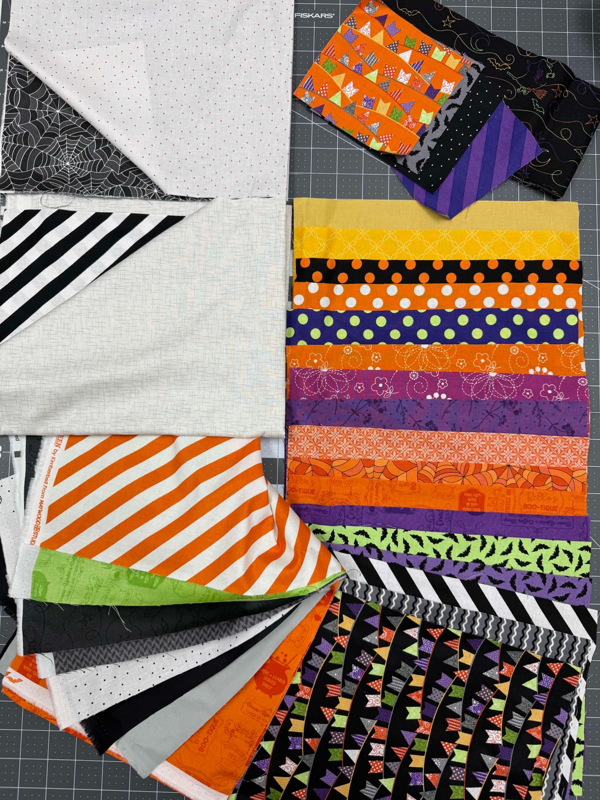 Hometown Halloween Candy Corn Quilt Shoppe Kit - Fabric Only — image 5