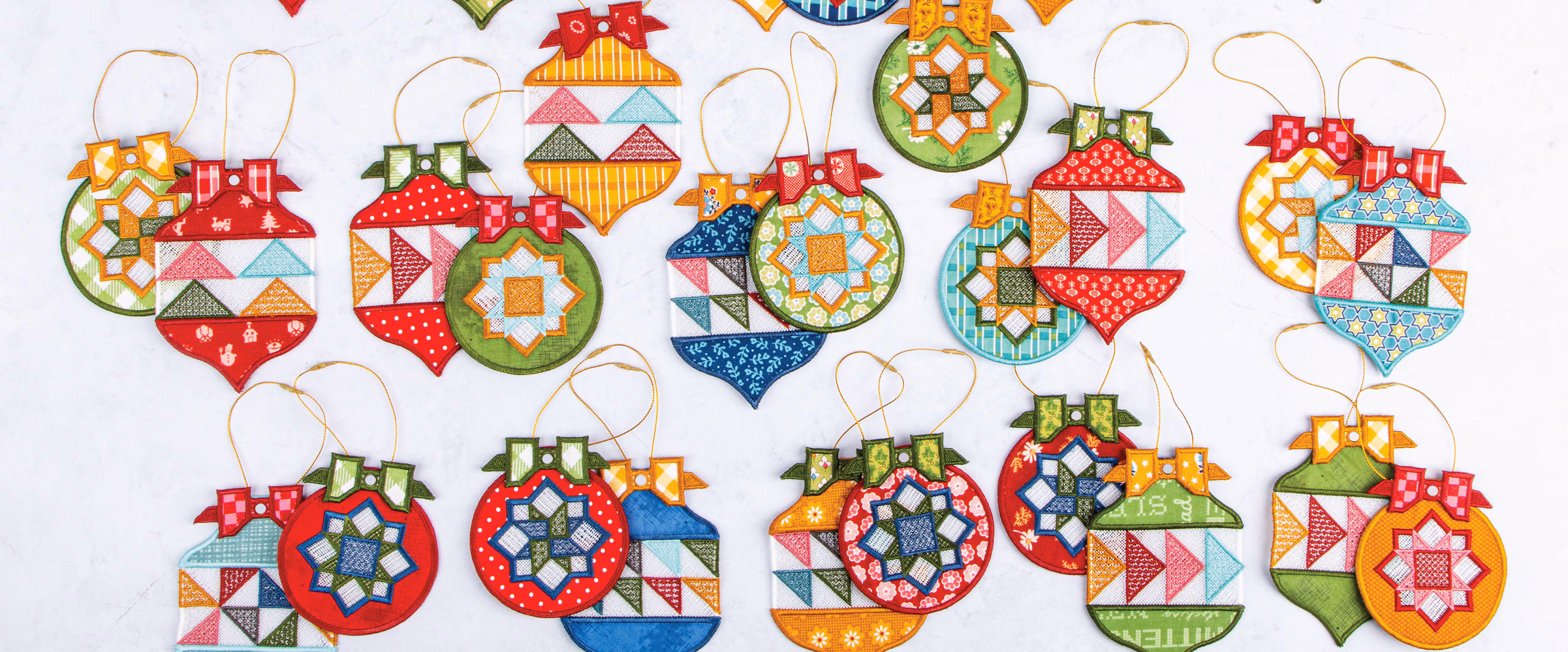 Riley Blake Home Town Holiday Patchwork Ornaments Fabric Kit — image 1