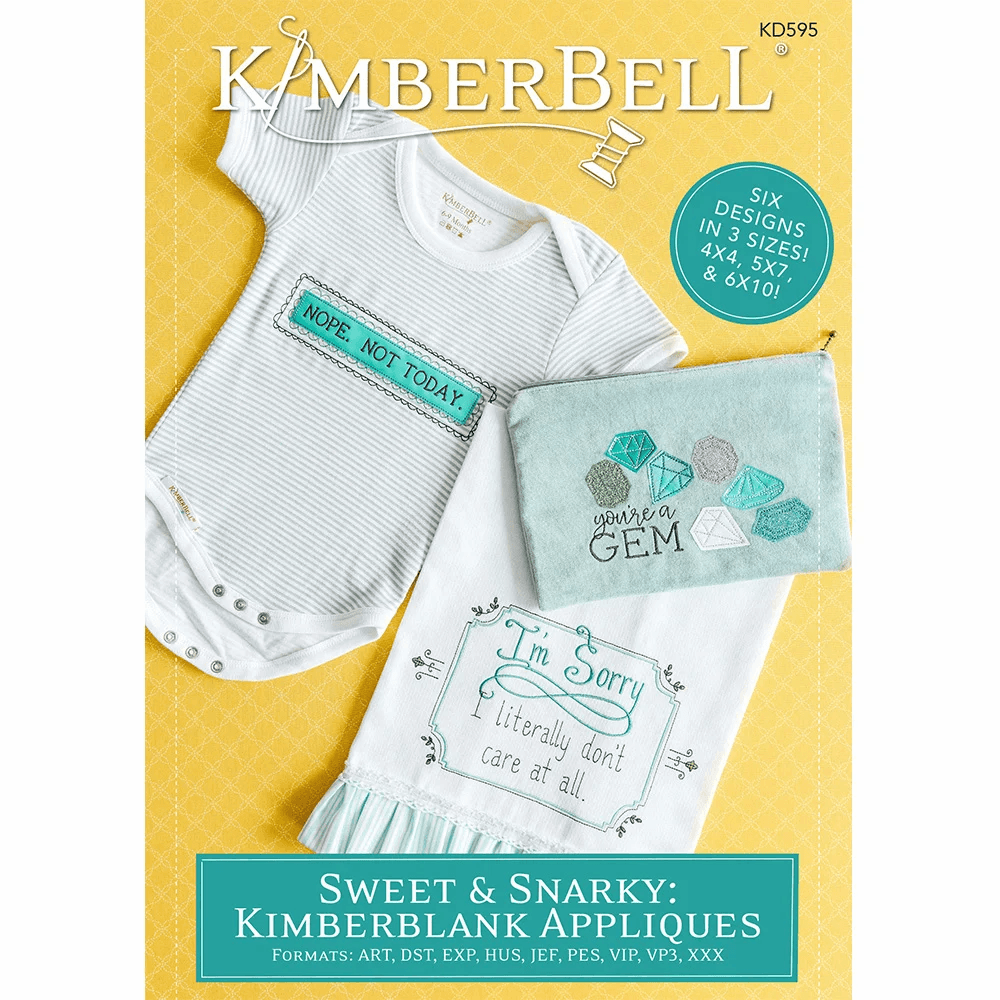 Kimberbell Designs Sweet & Snarky: Kimberblank Appliques