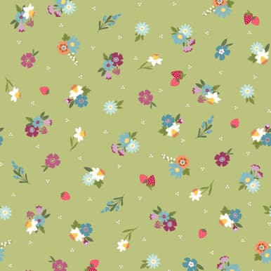 Cottontail Farm — Garden Flower Toss - Green
