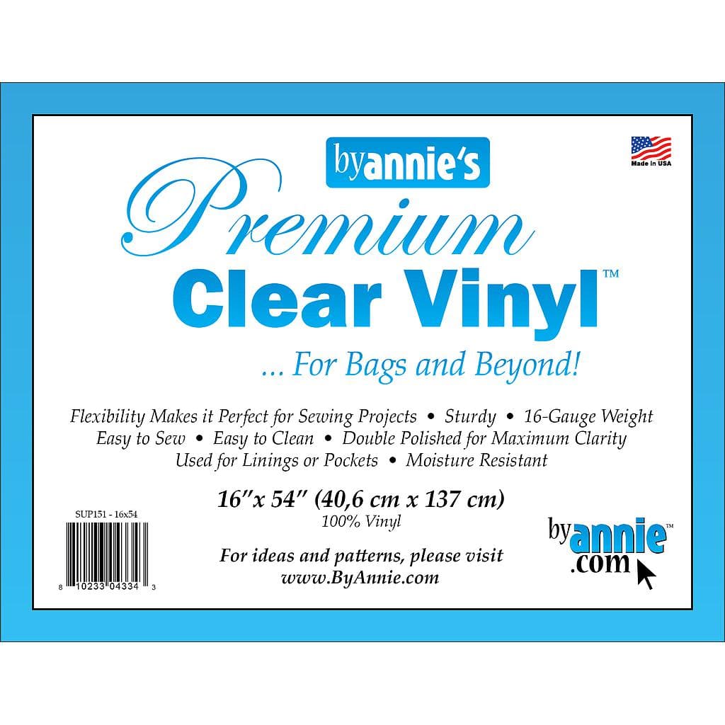 Premium Clear Vinyl by annie 16x54"