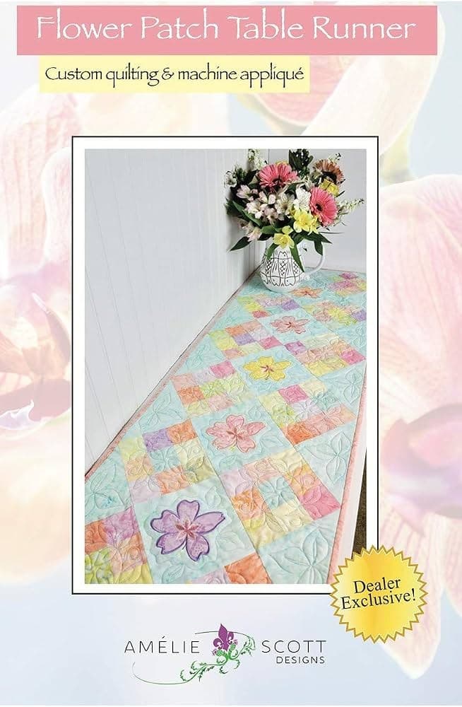 Amelie Scott Designs Flower Patch Table Runner