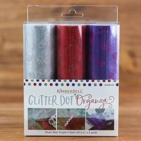 Kimberbell Designs Glitter Dot Organza
