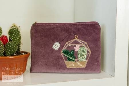 Kimberbell Designs Amethyst Zipper Pouch