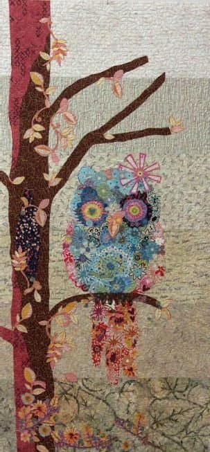 Cora Common Owl Collage Quilt Pattern by Laura Heine — image 1