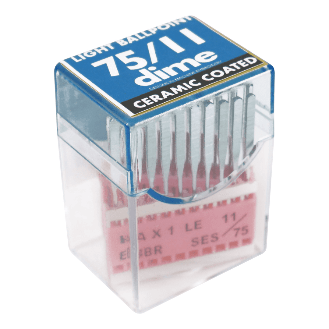 DIME Embroidery Needles Ceramic Coated HAX1 LE EBBR Light Ballpoint