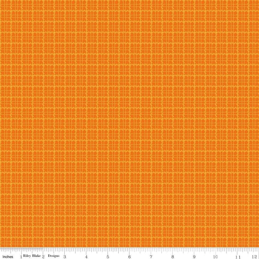 Stitcher's Flannel Plaid — Orange