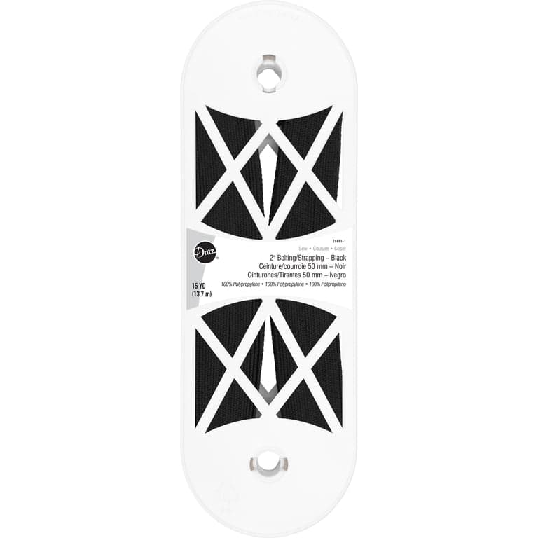 Dritz Polypro Belting - Black - By The Yard — image 1
