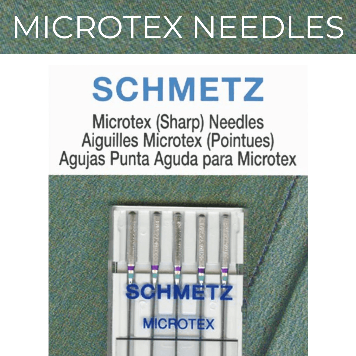 Schmetz Microtex Sharp Needles - 70/10 — image 2