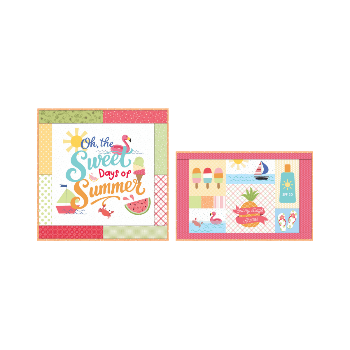 Sweet Days of Summer Pillow Set Machine Embroidery Pattern Pre-order — image 3