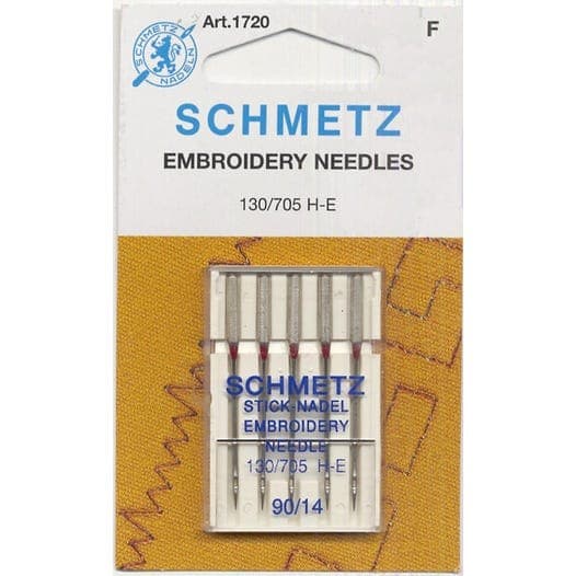 Schmetz Embroidery Needles 5-pk sz 90/14