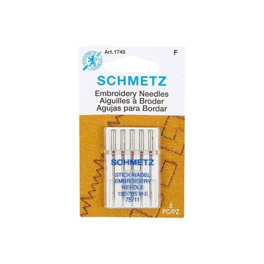 Schmetz Embroidery Needles 5-pk sz 75/11