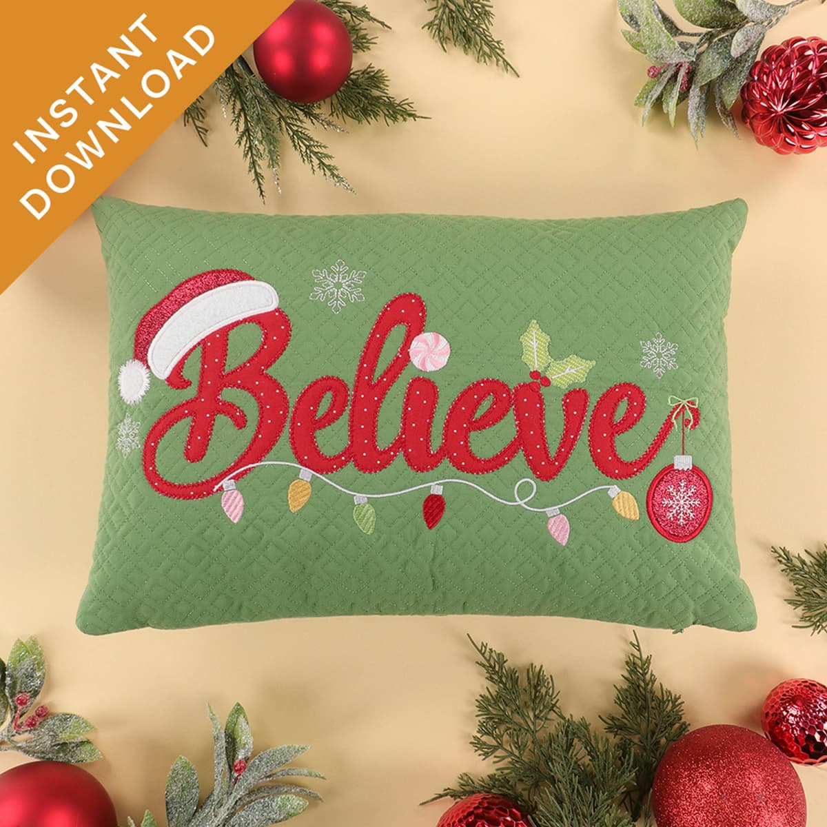 Believe Applique Large Scale Design