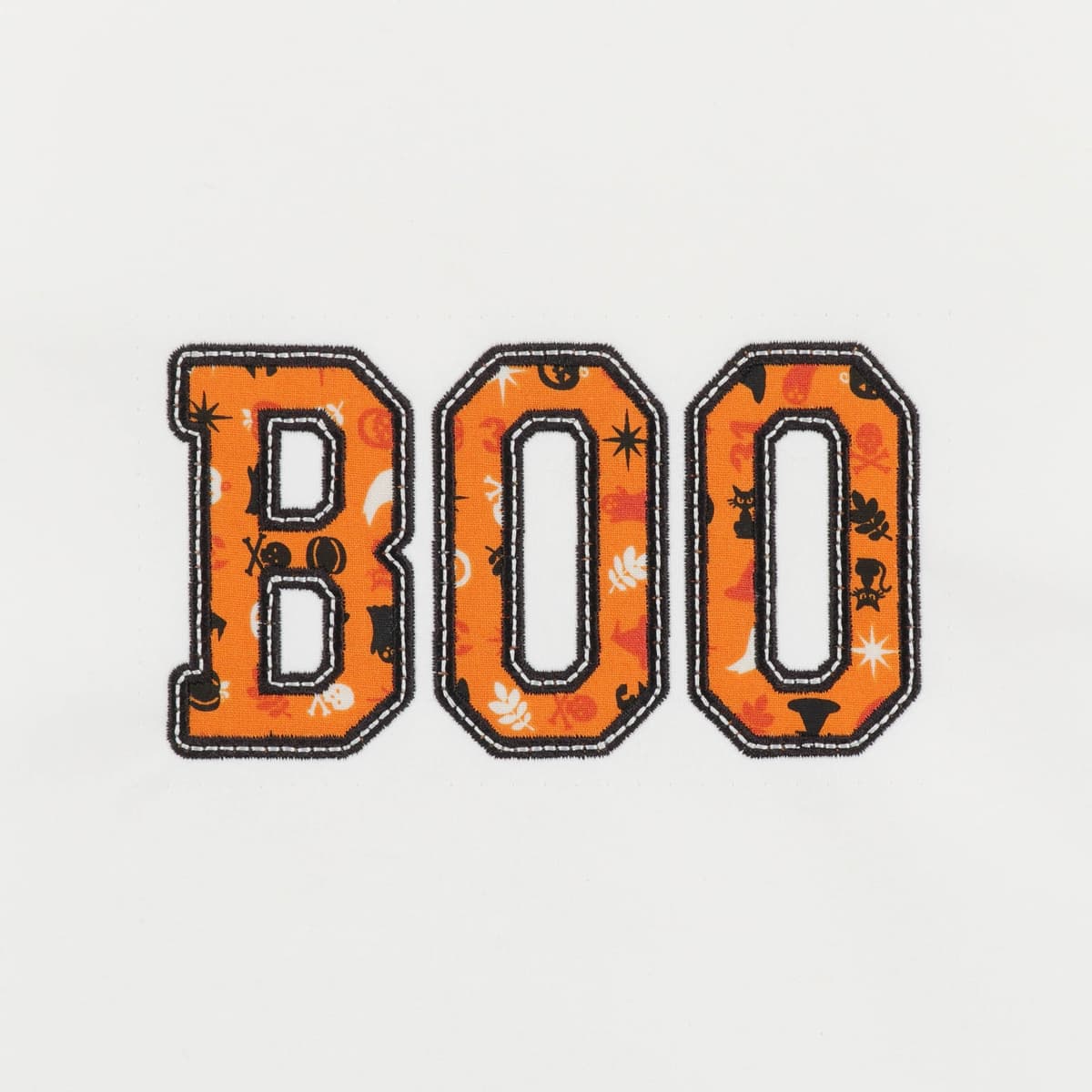 Boo Collegiate Letters Applique 1