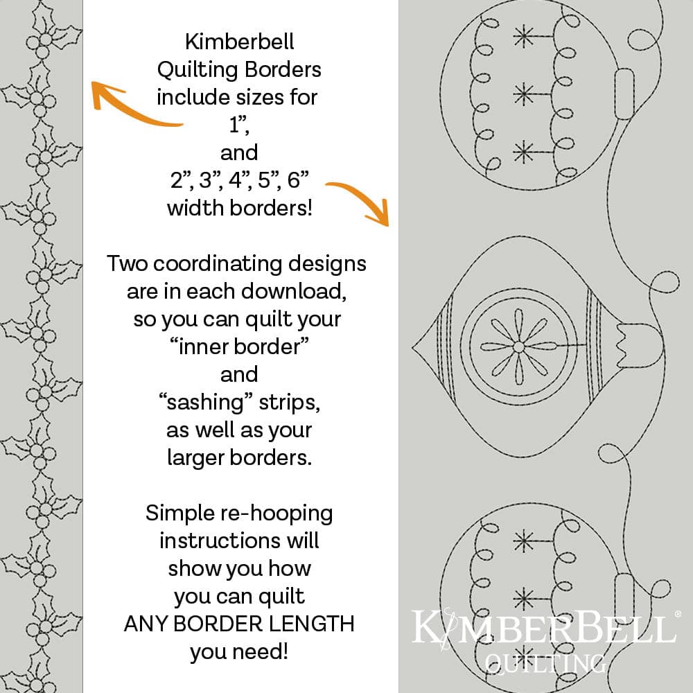 Christmas Border 10 - Background Quilting