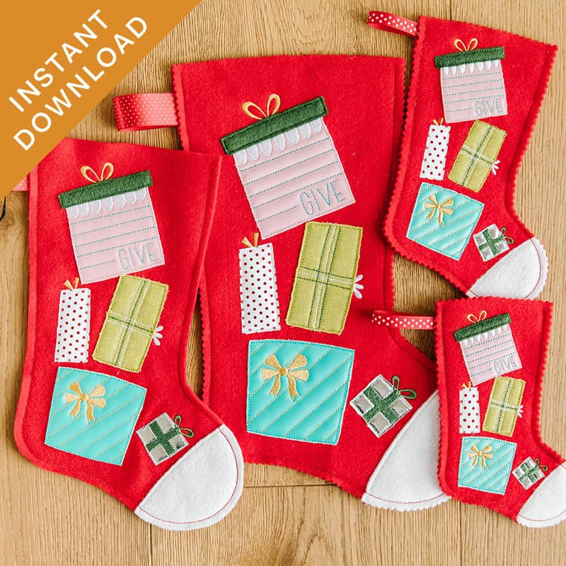 Christmas Morning Felt Stocking