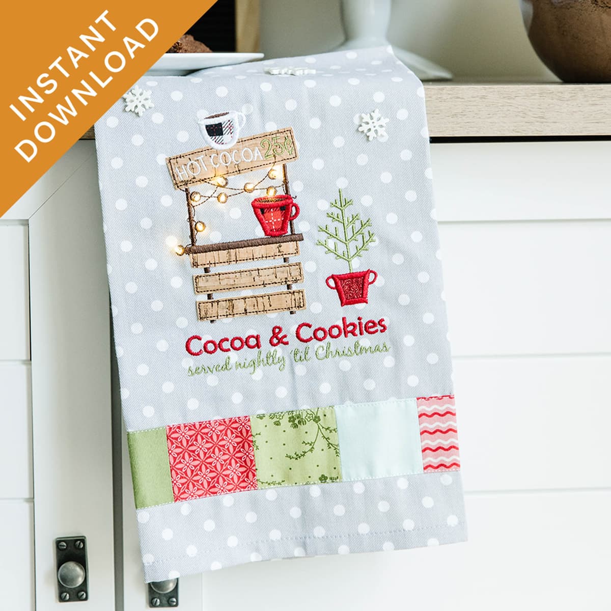 Cocoa & Cookies Tea Towel