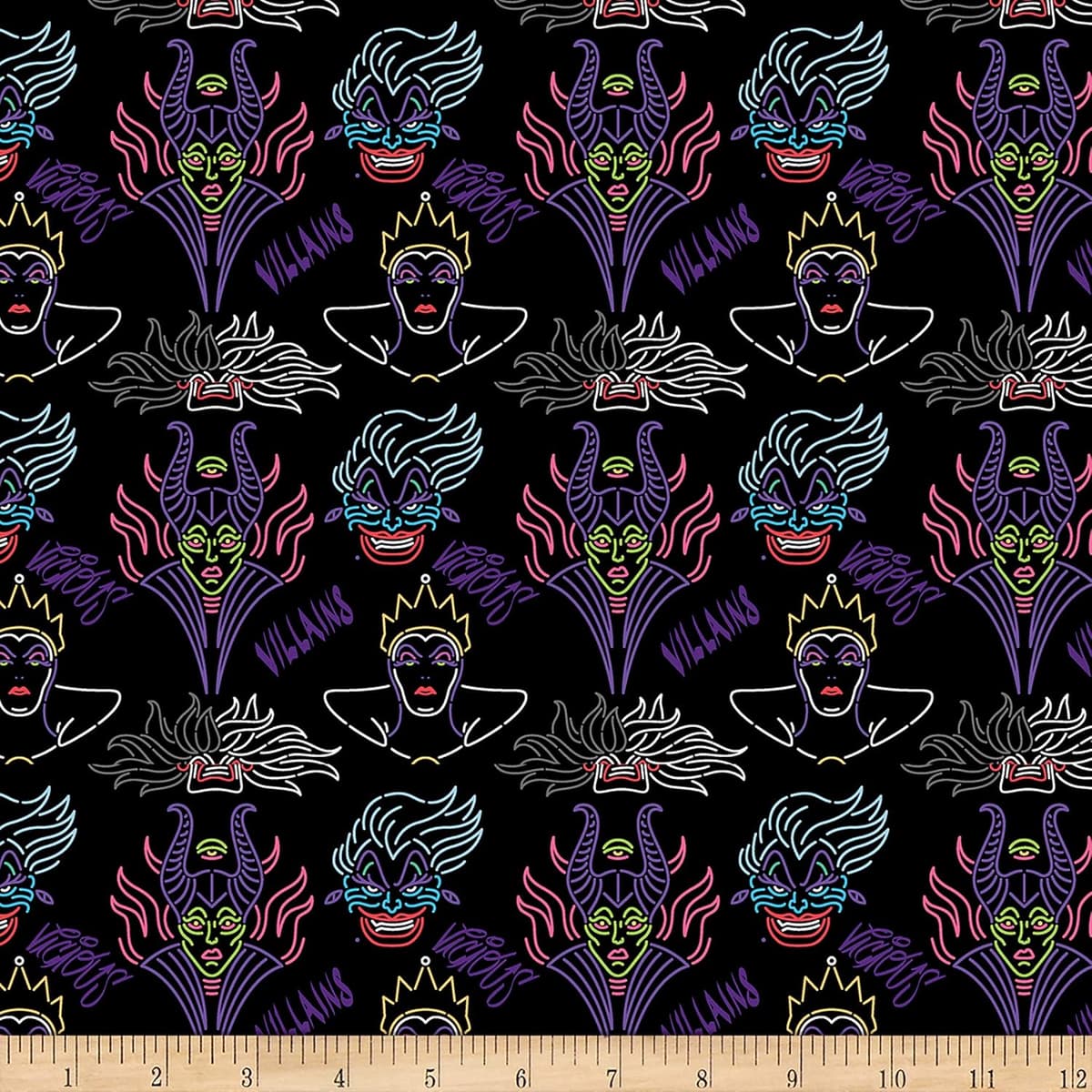 Disney Villain Outline - Cotton Fabric — image 1