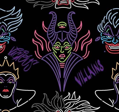 Disney Villain Outline - Cotton Fabric — image 2