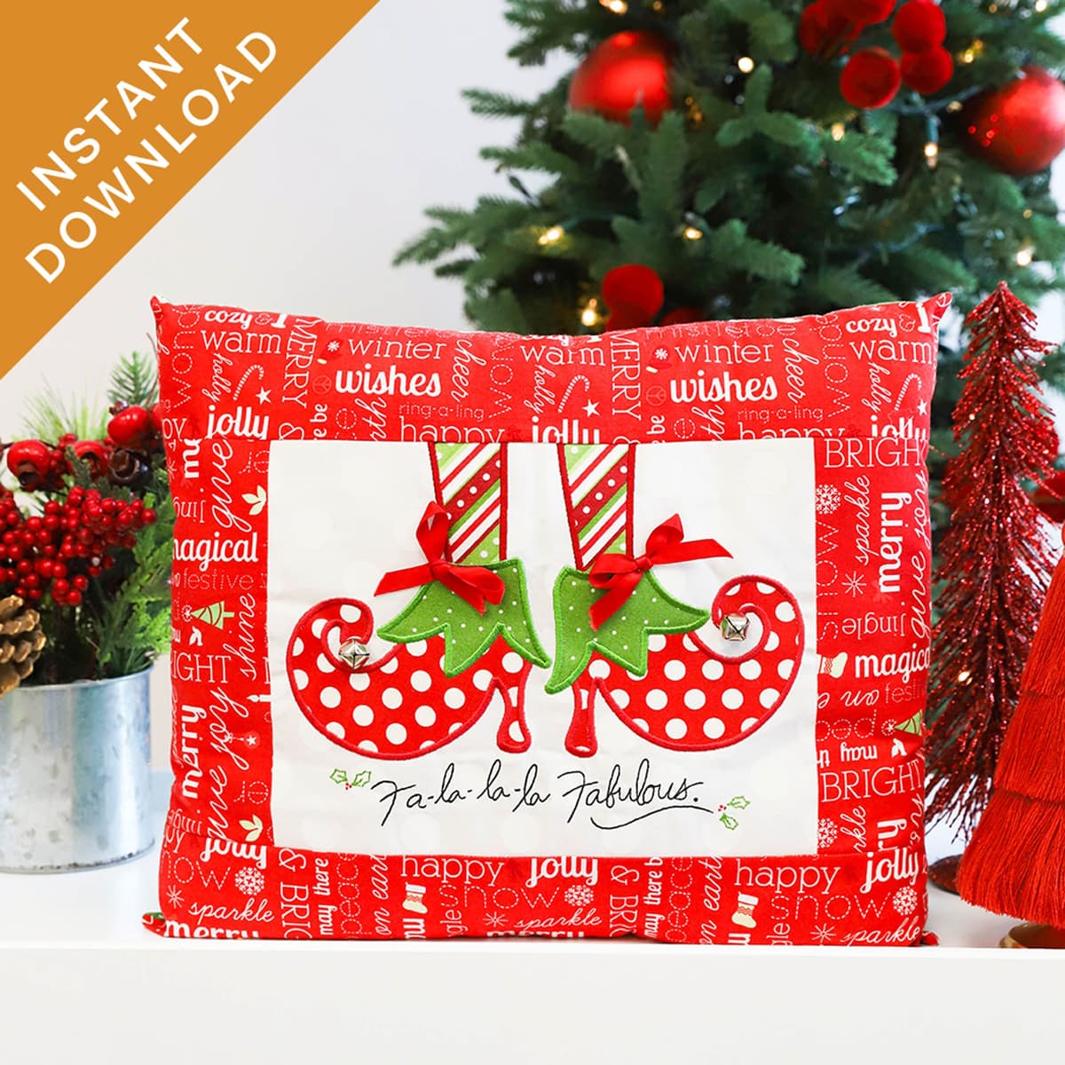 Fa La La La Fabulous Pillow