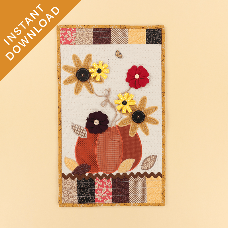 Fall Door Decor: Machine Embroidery Version