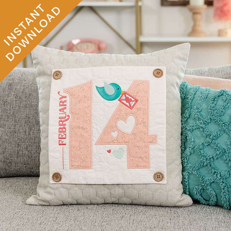 February 14th Pillow Panel