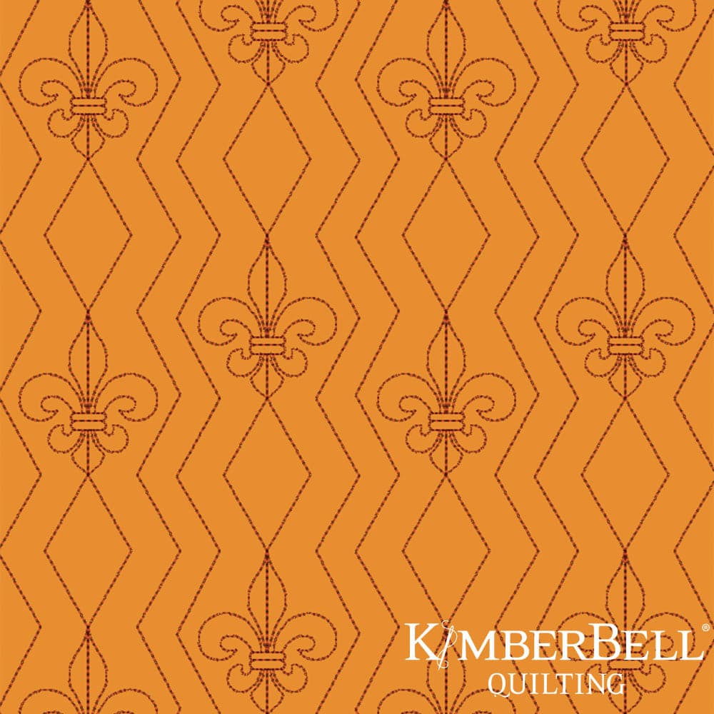 Fleur De Lis 1 - Background Quilting