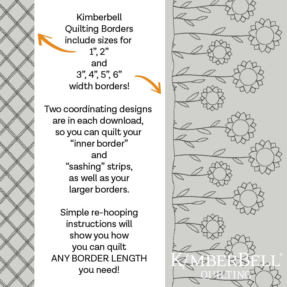 Floral Border 4 - Background Quilting
