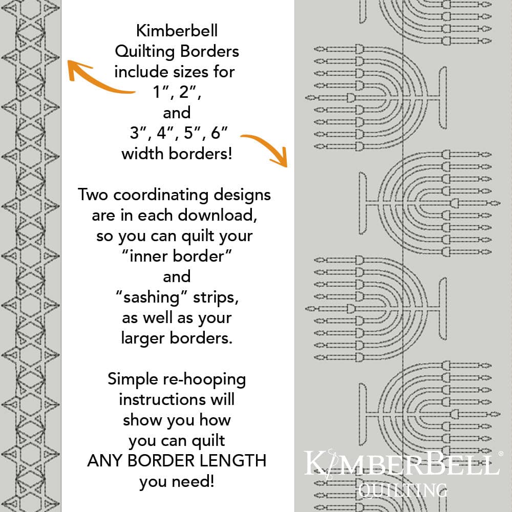 Hanukkah Border 1 - Background Quilting