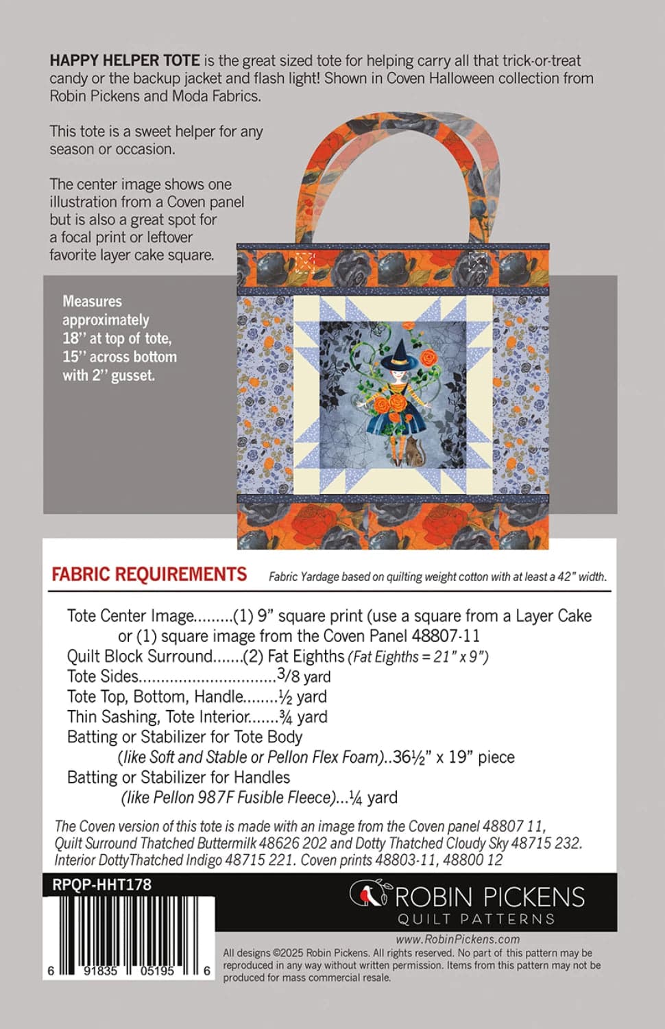 Happy Helper Tote Pattern by Robin Pickens — image 3