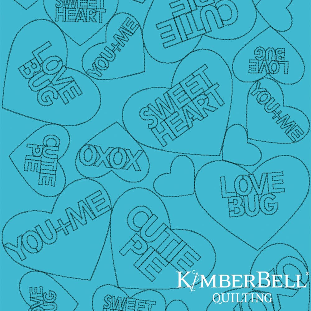 Hearts 4 - Background Quilting