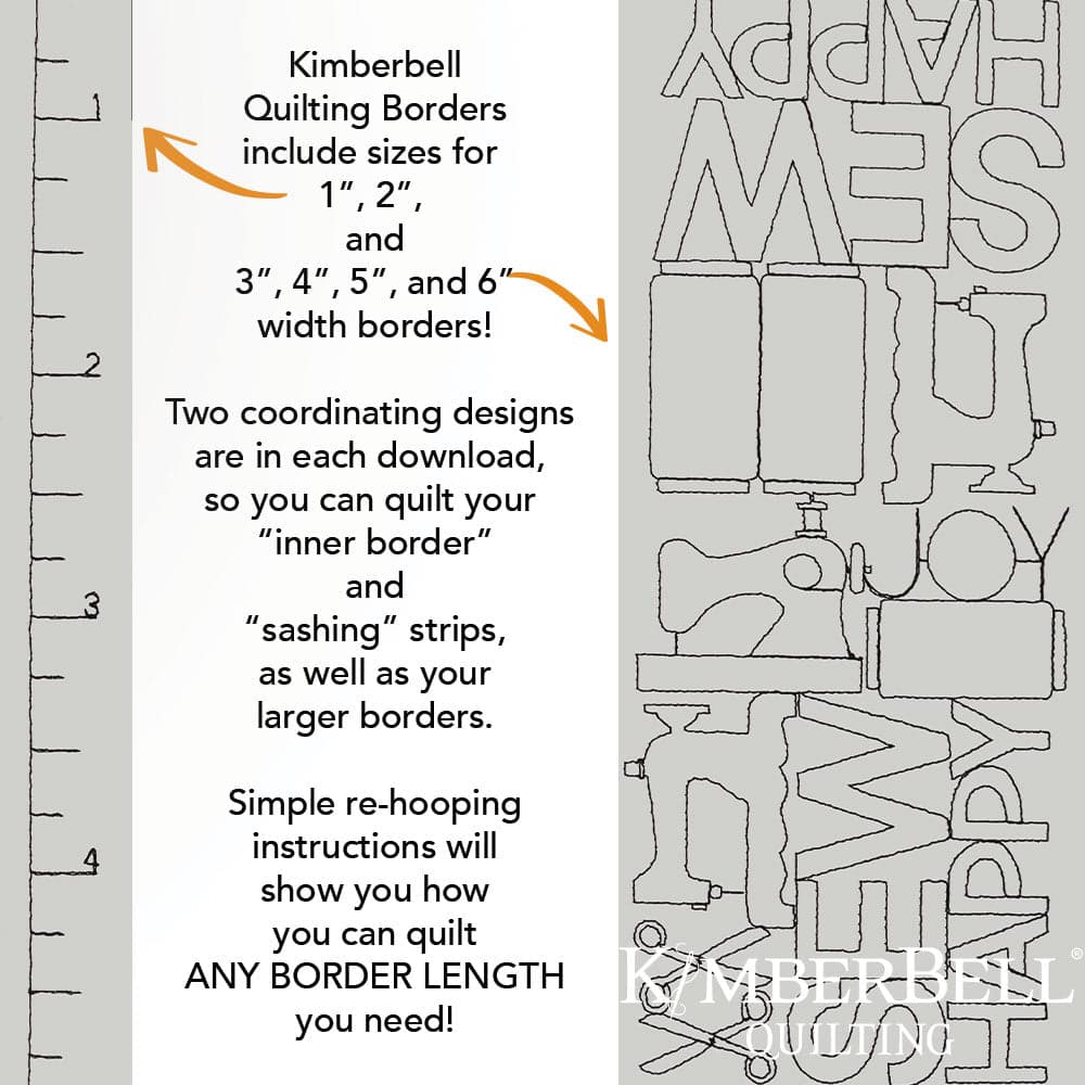 Hobby Border 1 - Background Quilting