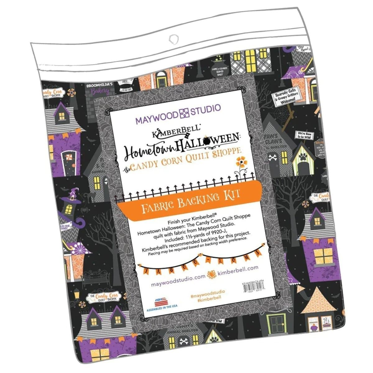 Hometown Halloween Candy Corn Quilt Shoppe Kit - Fabric Only — image 4