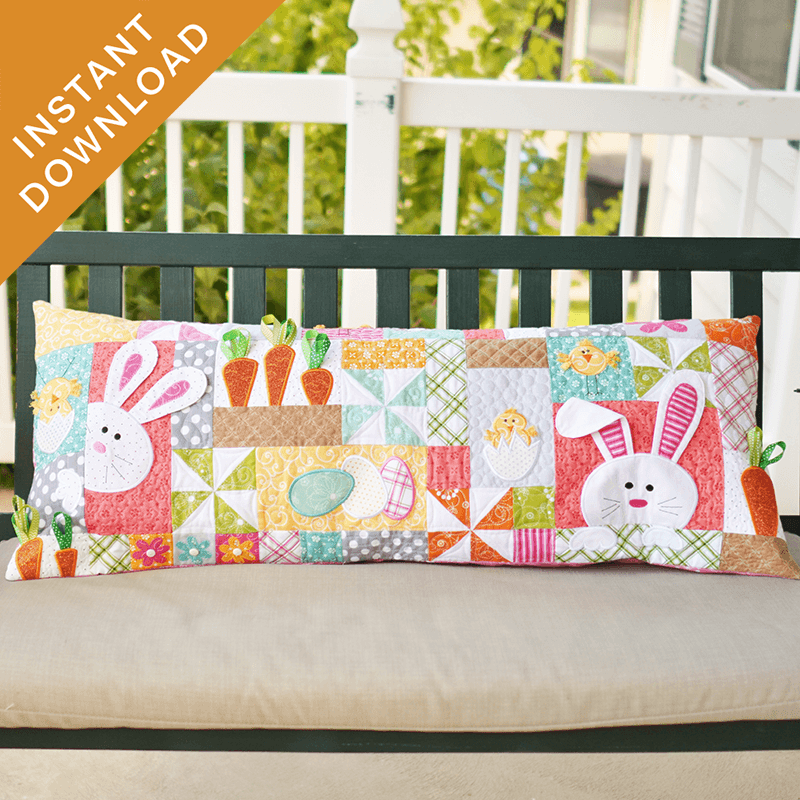 Hoppy Easter Bench Pillow